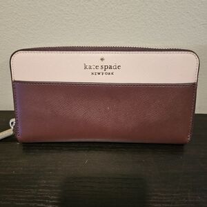 Kate Spade Pink and Burgundy Wallet